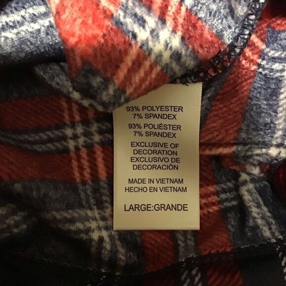 Nautica Velour Plaid Pajama Pants Set L - Picture 9 of 10